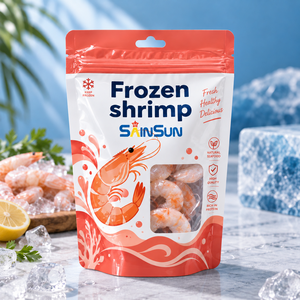 Bolsa Plana de Nailon Laminada con Sellado al Vacío y por Calor, Personalizable con Logotipo, a Prueba de Fugas, para Empacar Carne, Pescado y Alimentos Congelados - Product Image 1