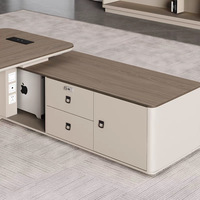 Ensemble de chaise de bureau exécutive laquée moderne et simple, fabriqué en Chine, pour usage commercial, mobilier de bureau