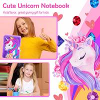 Ideas de Productos Nuevos 2024, Cuaderno de Peluche de Unicornio A5 con Candado y Llaves, Diario, Libro de Escritura Encantador, Set de Regalo para Niños