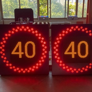 Panneaux de signalisation routière LED 18 pouces, impression numérique, alerte visuelle, panneau composite aluminium-plastique, affichage de la limite de vitesse sur autoroute - Product Image 3