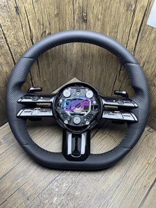 Volant de direction pour Mercedes-Benz <span class=keywords><strong>AMG</strong></span>, <span class=keywords><strong>prix</strong></span> d'usine, carbone et alcantara avec boutons LCD - Product Image 3