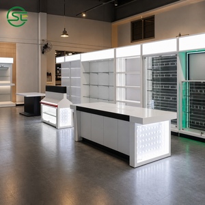 Estante de Exhibición Blanco para Pared, Mueble para Tienda de Electrodomésticos, Soporte de Exhibición para TV, Estantería para Minoristas, Personalizable - Product Image 5