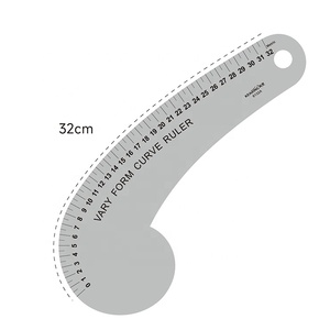 Kearing Kit principal de fabrication de motifs métriques Règle de courbe française en aluminium PMS-4M pour tailleurs - Product Image 2