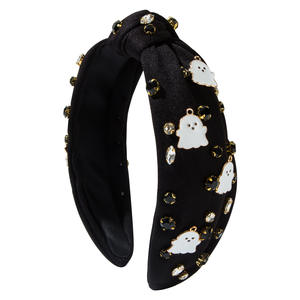 هالوين شبح حجر الراين عقال للنساء الأبيض شبح سبيكة الملحقات العصرية معقود تاج عالية الشعر - Product Image 5