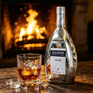 Bouteille de brandy en argent brillant de 700 ml pour le brandy, le <span class=keywords><strong>cognac</strong></span> <span class=keywords><strong>VSOP</strong></span>, les spiritueux VIP haut de gamme, l'emballage de liqueurs - Product Image 1