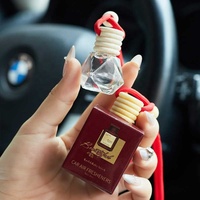 Bouteille en Verre Personnalisée pour Voitures, Diffuseur de Parfum Suspendu, Désodorisant à Huiles Essentielles pour Auto