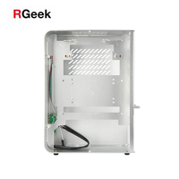 RGeek sin ventilador Mini ITX PC de juegos caso mini-itx caso Gabinete de la computadora con Video ranura para tarjeta