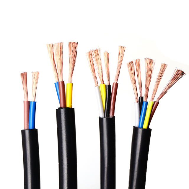 RVV Multi Royal Cord Conductor Cables Customize Flexible 2 3 4 Core 1.5mm 2mm 2.5mm 4mm 6mm Electrical Cables for House Wiring