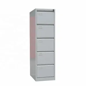 Metal Five Drawer File Cabinet, Urban Office Furniture Steel Storage Filing Cabinet