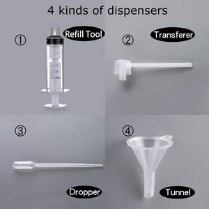 Vente en gros de flacons de parfum carrés plats de luxe vides de 50 ml, flacon de parfum en verre transparent de 2 oz - Product Image 3