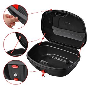 Baúl Trasero de Motocicleta DB para Almacenamiento de Equipaje en Material ABS, Aluminio y PP, Práctico para Motos - Product Image 4