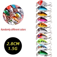Leurre de pêche pratique de qualité supérieure, leurre artificiel rigide de type Minnow Crank Wobble pour la pêche au bar, à la truite en eau douce, en lac et en rivière
