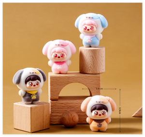 Bán Buôn Quà Tặng Tốt Nhất 3D Dễ Thương Phim Hoạt Hình Thu Nhỏ Đổ Xô Con Chó Động Vật Bức Tượng Nhỏ Xe Bảng Điều Khiển Trang Trí Dollhouse Đồ Chơi Nhỏ - Product Image 5