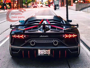 Kit de carrosserie de pare-chocs arrière en fibre de carbone sèche de style <span class=keywords><strong>SVJ</strong></span> pour <span class=keywords><strong>Lamborghini</strong></span> <span class=keywords><strong>Aventador</strong></span> LP700 LP720 LP750 2011-2015 - Product Image 5