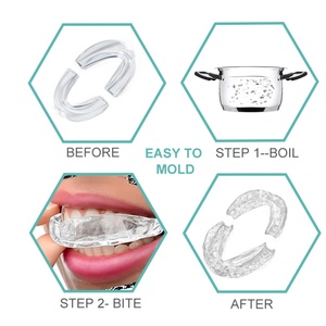 Protège-dents réutilisable sans BPA pour adultes, avec double protection dentaire transparente en EVA de qualité alimentaire pour usage domestique - Product Image 6