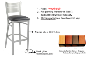 <strong>Low</strong> Price Metal Restaurant Kitchen Pub Seating bar Stool <strong>High</strong> <strong>Chair</strong> - Product Image 4