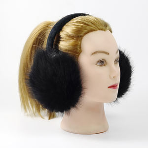 Оптовая продажа, мужские и женские наушники с защитой от холода, мягкие пушистые плюшевые наушники из искусственного меха, теплые зимние теплые наушники - Product Image 4