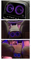 ICarsin Éclairage d'ambiance intérieur LED 64 couleurs amélioré pour Mercedes Benz Classe S W222 2013-2020 Accessoires de bande lumineuse d'ambiance