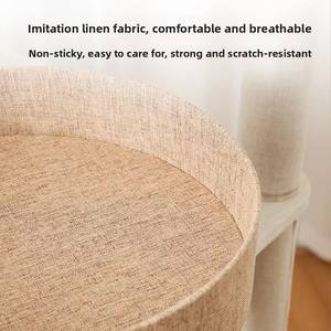 Grand <span class=keywords><strong>arbre</strong></span> à <span class=keywords><strong>chat</strong></span> minimaliste tout-en-un avec poteaux à gratter en sisal en bois et plateformes de saut, vente en gros toutes saisons - Product Image 4