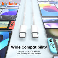 Câble USB C Mcdodo 569 1M ABS 60W Type-C Câble USB ABS + Tresse en Nylon Câbles de Données Compatibles Appareil Photo Ordinateur IOS Tablette Écouteurs