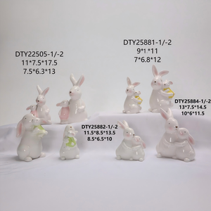 Casa de Cerámica con Forma de Huevo de Pascua, Portavelas, Linterna, Luz Nocturna, Ambiente Acogedor, Tamaño Personalizado de 6.6cm-17.5cm de Altura, Venta al por Mayor - Product Image 3