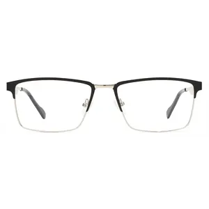 Popular Eyewear Fashion Square Metal Optical Frame Wholesale High Quality Glasses For Men