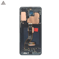 Écran LCD de remplacement pour Samsung S20 Plus 5G Mobile OLED pour Galaxy Samsung S20+ Écran G985 avec cadre Écran tactile
