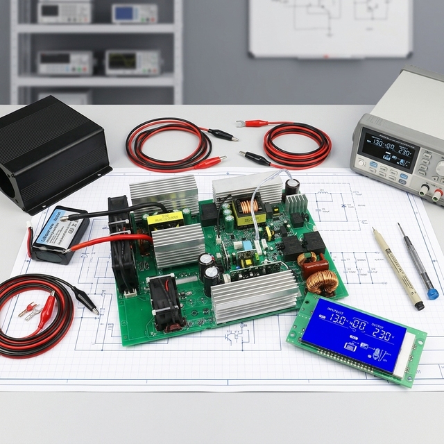 1000W 30A Pure Sine Wave Inverter Charger UPS Board Amplifier DIY Kit 12V-48VDC/110V-220VAC CE Certified Control Board