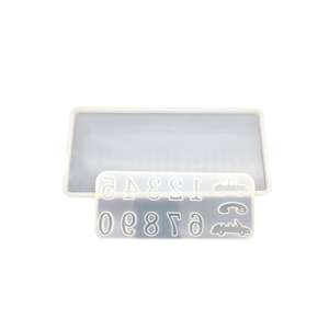 Carte de <span class=keywords><strong>stationnement</strong></span> temporaire M11686 Panneau d'arrêt Carte de <span class=keywords><strong>stationnement</strong></span> temporaire Numéro de téléphone portable de la voiture Moule en silicone en résine numérique - Product Image 3