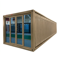 Bureau conteneur 20FT préfabriqué, maison conteneur compacte de haute qualité, transportable, design personnalisé, salon