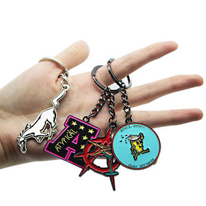 พวงกุญแจโลหะสังกะสีผสมพวงกุญแจแบบกำหนดเองพิมพ์สองด้านพวงกุญแจรูปม้าส่วนบุคคล - Product Image 4