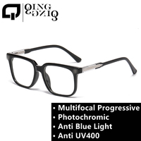 Lunettes de lecture progressives photochromiques avec dioptrie 1,5 2,5, anti-lumière bleue, protection des yeux, fonction anti-reflets, 2 en 1