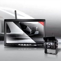 Kit de caméra de recul sans fil avec vision nocturne infrarouge et moniteur LCD 7 pouces pour bus, voiture et camping-car