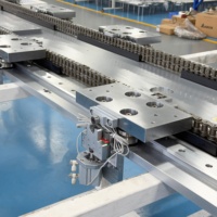 Rails de guidage circulaires linéaires automatiques en acier allié à longue durée de vie, vitesse réglable 380V/220V 1m/s, pour l'empilage des onduleurs solaires