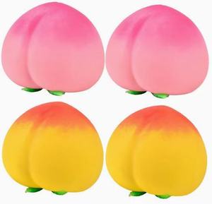 JY Squeeezy Peach Squishy Géant, Jouets Squishy Jumbo Peach, Peach - Product Image 1