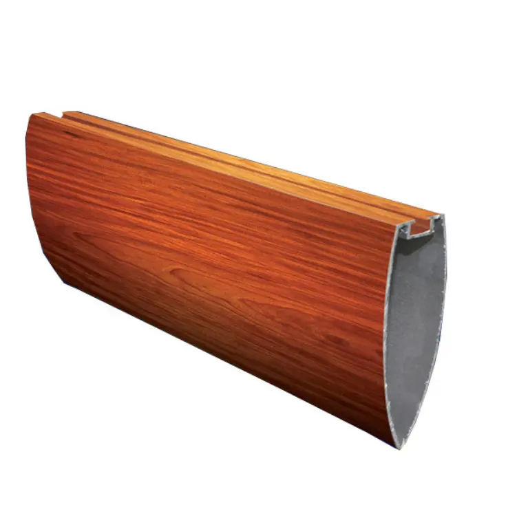 OEM Woodgrain renk Aerofoil alüminyum panjur bıçakları Metal alüminyum güneşlik panjuru fabrika