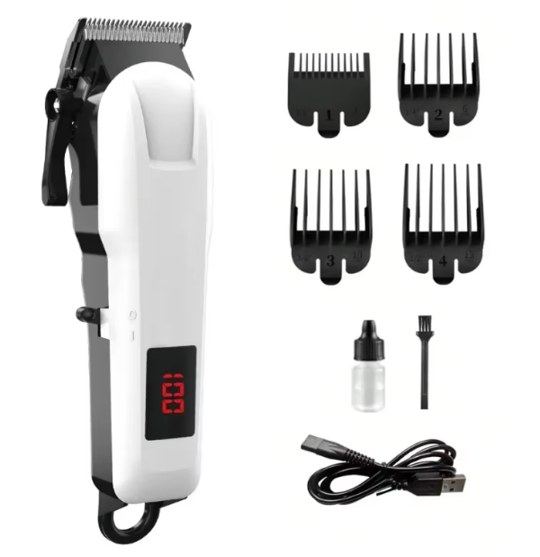 Pearlmax Silver Rechargeable Cordless Hair Clipper