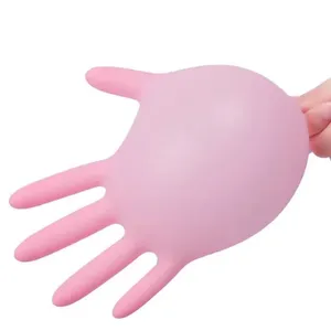 Gants jetables en nitrile rose pour le nettoyage domestique, le travail en cuisine, le jardinage, la vaisselle, sans latex, pour les salons de manucure, les salons de tatouage - Product Image 2