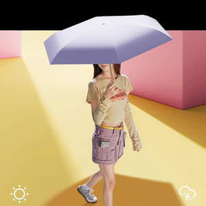 Dù để che nắng pongee Vải mưa bằng chứng Hướng dẫn sử dụng mở lớp phủ màu đen bảng điều chỉnh viên nang Mini Túi gấp ô với in logo - Product Image 3