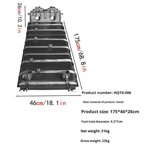 <span class=keywords><strong>Lit</strong></span> de <span class=keywords><strong>bondage</strong></span> BDSM avec verrous réglables, mobilier pour adultes - Product Image 6