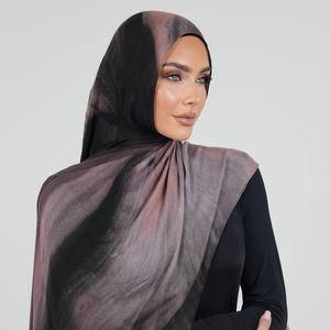 Luxurious Muslim <b>Print</b> Modal Hijab 4-Season Custom Logo Wear Customizable Modest <b>Islamic</b> Breathable Durable Premium - Product Image 2