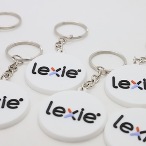 Custom Logo PVC <b>Keychain</b> Soft Rubber Tag for Hearing Health Clinics <b>Personalized</b> Healthcare Giveaway - Product Image 3