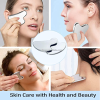 Outil de massage facial Gua Sha pour les rides, anti-âge, éclat du teint
