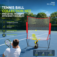 Machine de service de balles de tennis automatique professionnelle portable en alliage ABS durable, capacité 33 balles, télécommande, vente en gros