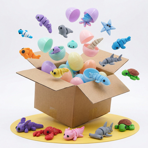 Giocattolo Articolato di Animali Marini Stampato in 3D, Confezione Sorpresa con Uova, Bambola di Creature Marine con Articolazioni Mobili, Giocattolo Educativo Antistress per Bambini - Product Image 6
