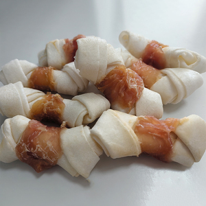 कारखाने थोक 2.5 "चिकन और काउडहिड हड्डी राव्ड कुत्ते के लिए स्वस्थ प्राकृतिक दांत स्नैक प्राकृतिक दंत चिग कुत्ते के लिए उपचार - Product Image 3