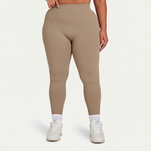 Venta al por mayor de talle alto personalizado deportes entrenamiento Yoga pantalones Leggings para mujeres poliéster suave gimnasio Fitness Leggings - Product Image 1