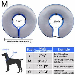 Collar Isabelino de Recuperación para Perros y Gatos, Suave y Ajustable, con Diseño de Donut, para después de Cirugía, Almohada para el <span class=keywords><strong>Cuello</strong></span> - Product Image 3