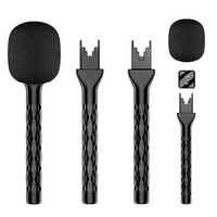 Microphone Lavalier Sans Fil Portable avec Conception en Bâton pour Interviews et Reportages Extérieurs Connecteur Type C