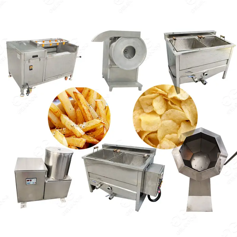 Kleine Schaal Frozen Finger Chips Aardappel Sticks Productielijn Chips Making Frieten Machine Prijs